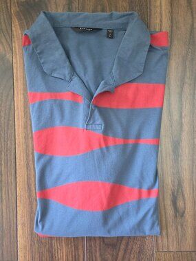 New Radmor Men's Crosby Reverb Short-sleeve Polo Tru Blue Burn - size large